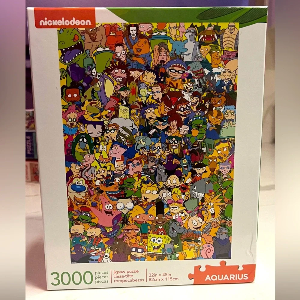 Aquarius 3000 piece Nickelodeon character collage puzzle.
